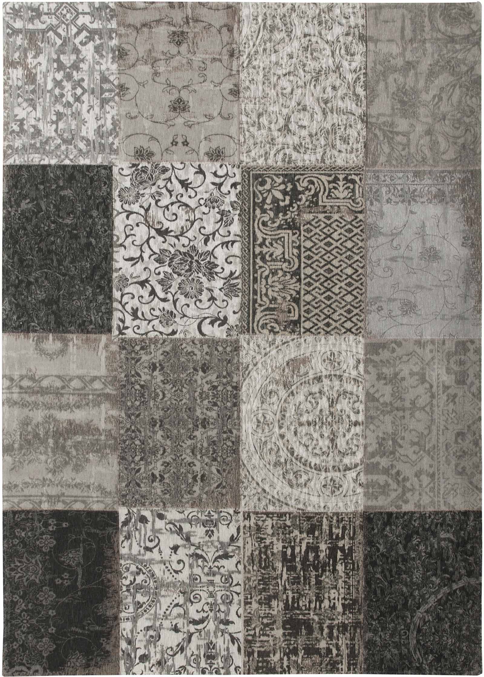 Louis De Poortere rug LX 8101 Vintage Black White