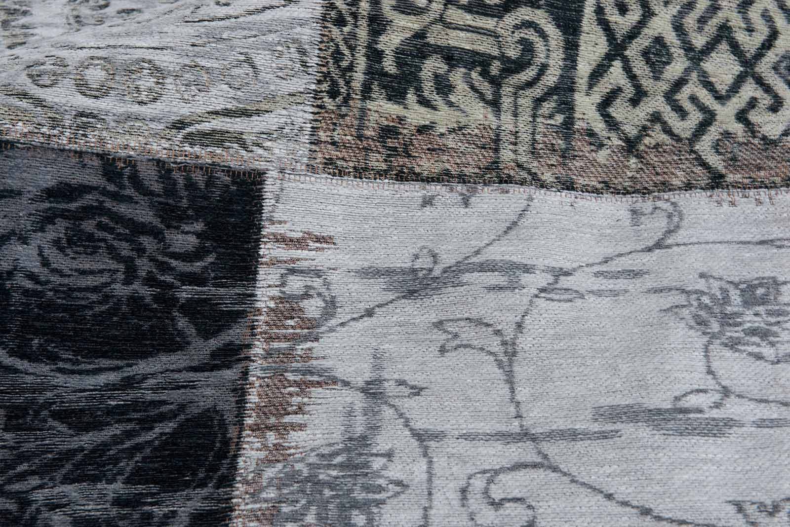 Louis De Poortere rug LX 8101 Vintage Black White zoom 2