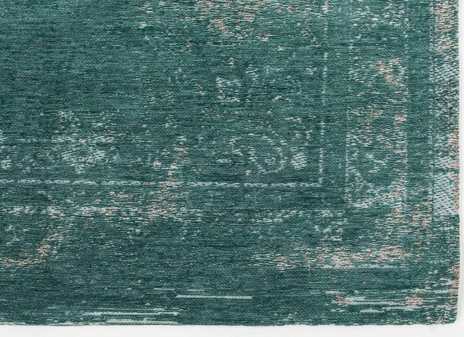 Louis De Poortere rug LX 8258 Fading World Medaillon Jade corner