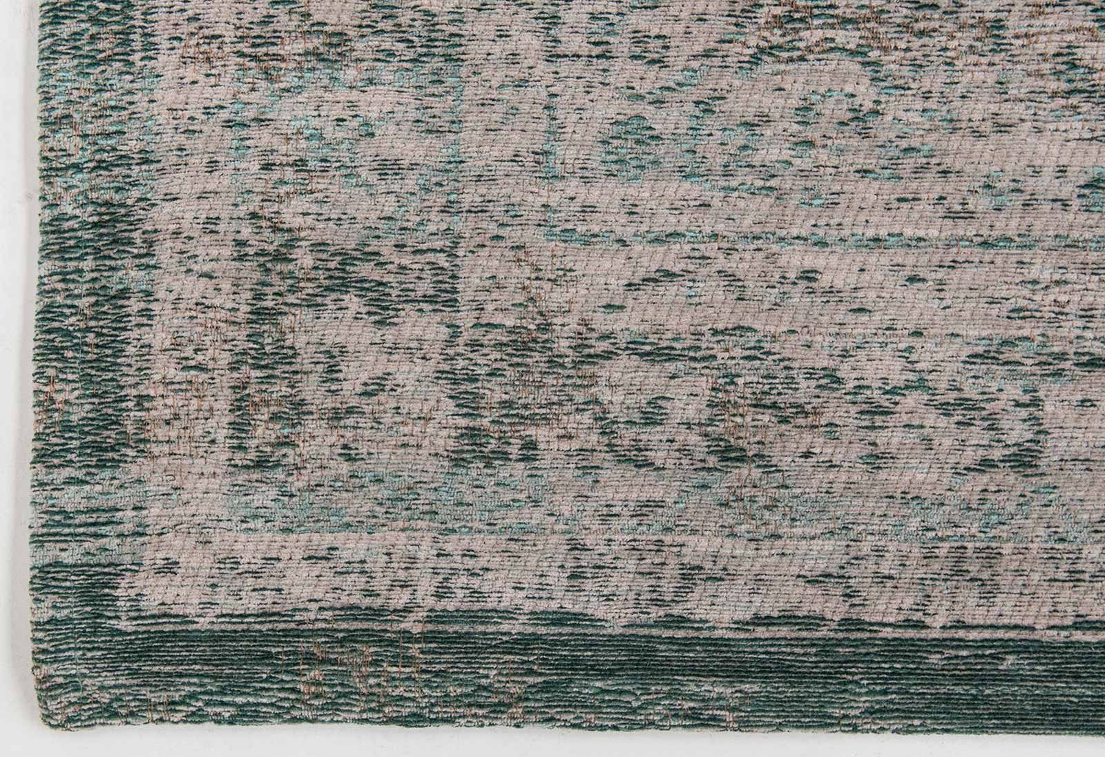 Louis De Poortere rug LX 8259 Fading World Medaillon Jade Oyster corner