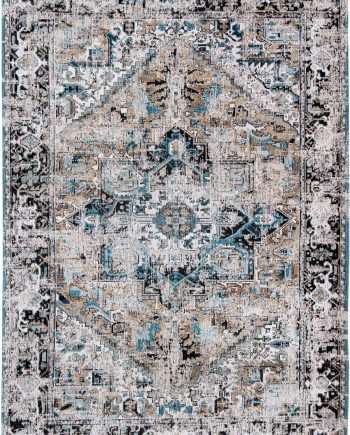 Louis De Poortere rug LX 8708 Antiquarian Antique Heriz Golden Horn Beige