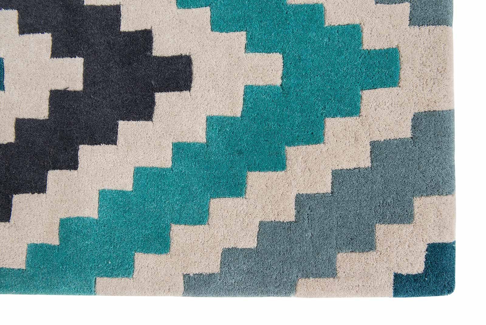 Louis De Poortere rug Romo LX 2003 Scala Teal corner