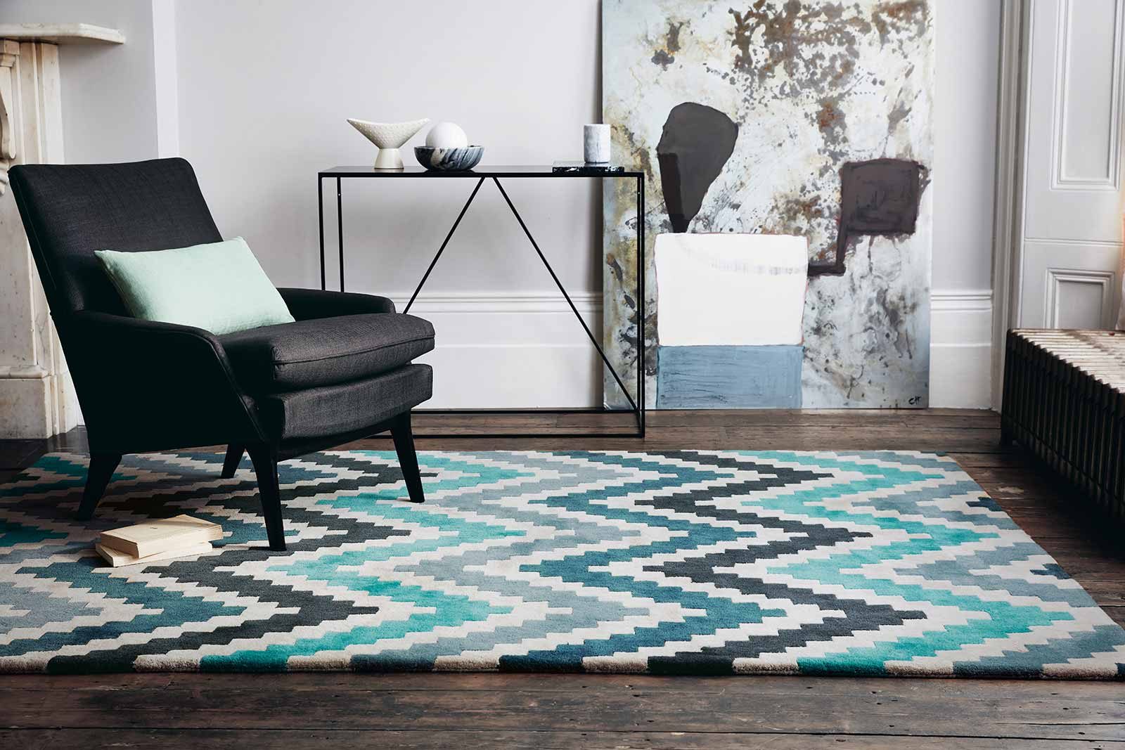 Louis De Poortere rug Romo LX 2003 Scala Teal interior