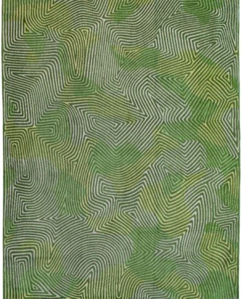 Louis De Poortere rug CS 9231 Meditation Coral Tropical Green