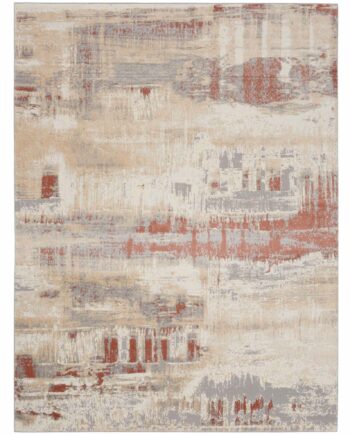 Calvin Klein rug Enchanting CK005 ECH02 GYRUS GREY RUST 8x10 099446869821