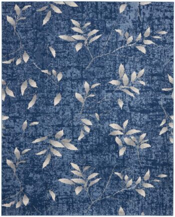 Calvin Klein rug River Flow CK001 RFV03 NAVIV NAVY IVORY 8X10 099446851963