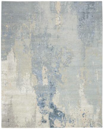 Nourison rug Silk Shadows SHA21 BLUSK BLUE SKY 8X10 099446020628