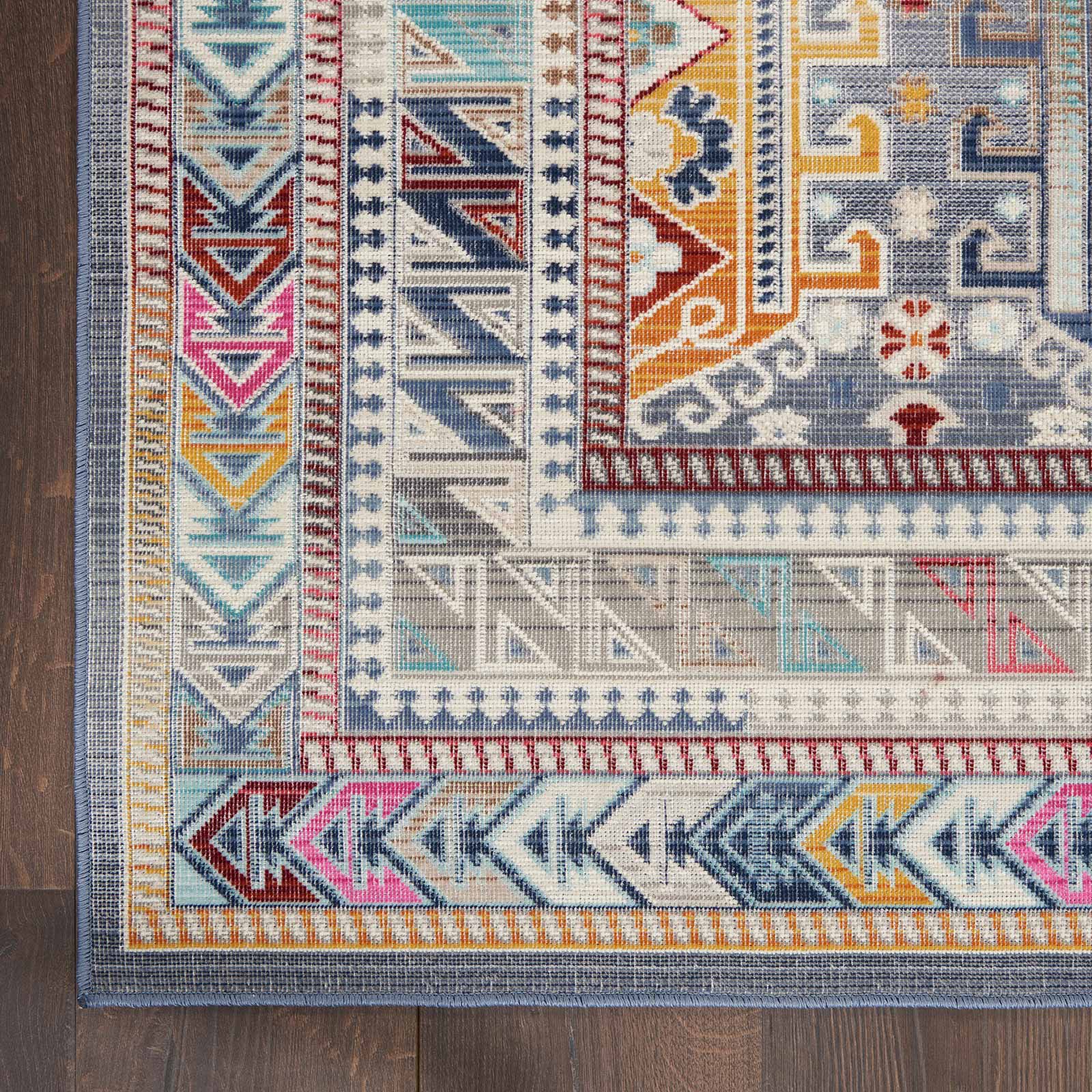 Nourison rug Vintage Kashan VKA06 GYMTC GREY MULTICOLOR 5X8 099446811967 CR