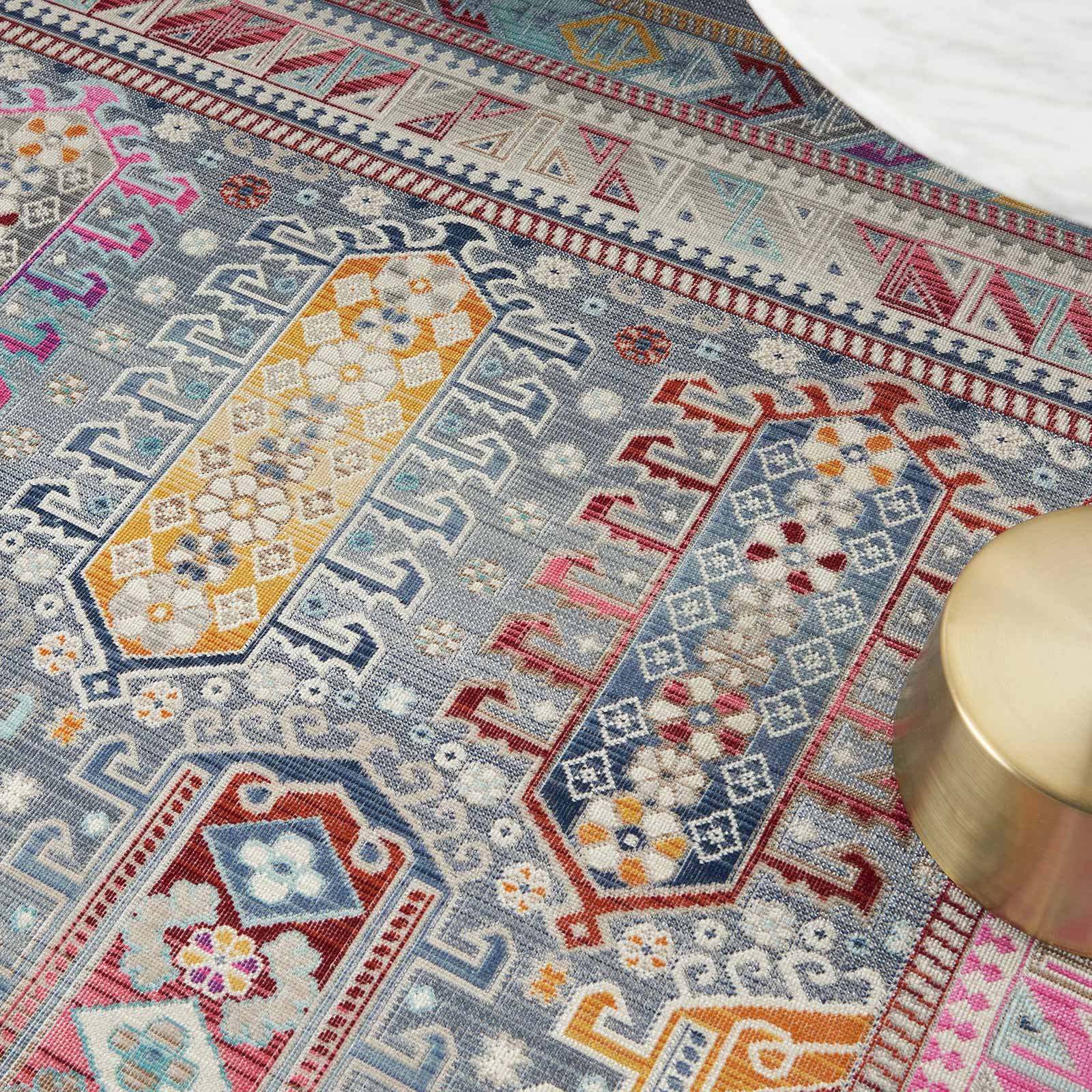 Nourison rug Vintage Kashan VKA06 GYMTC GREY MULTICOLOR 5X8 099446811967 interior 2