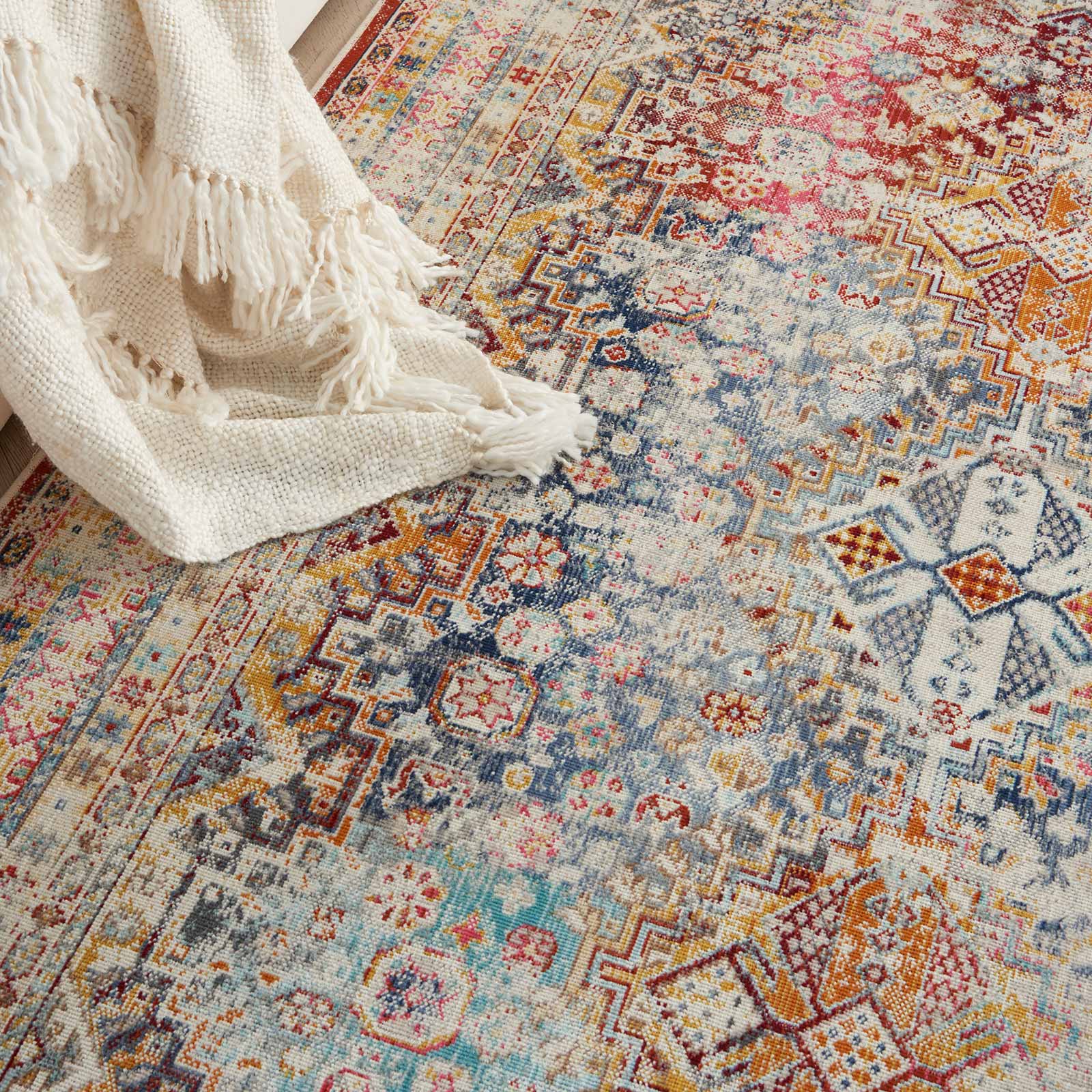 Nourison rug Vintage Kashan VKA09 MULTI MULTICOLOR 5X8 099446852441 interior 2