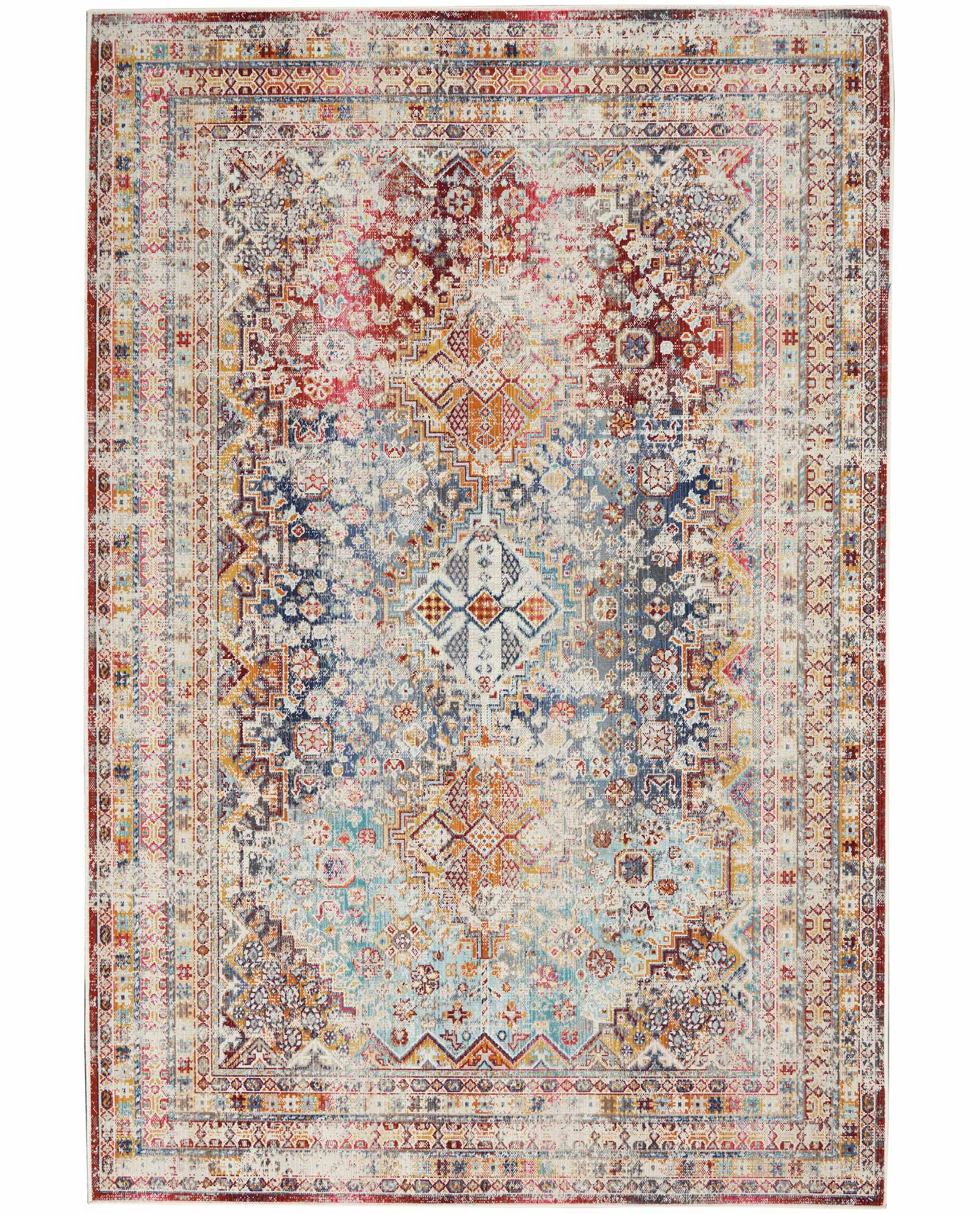 Nourison rug Vintage Kashan VKA09 MULTI MULTICOLOR 5X8 099446852441