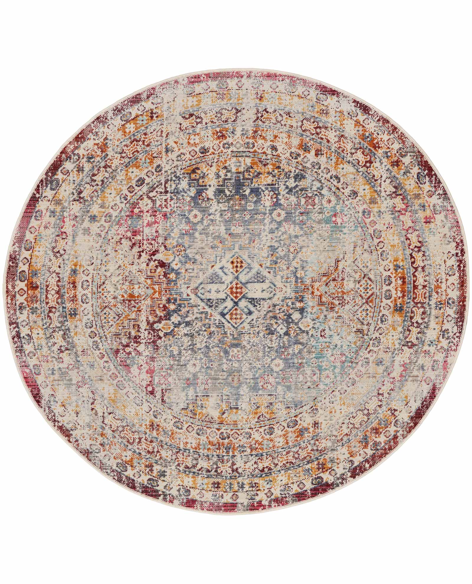 Nourison rug Vintage Kashan VKA09 MULTI MULTICOLOR 6XRND 099446852458