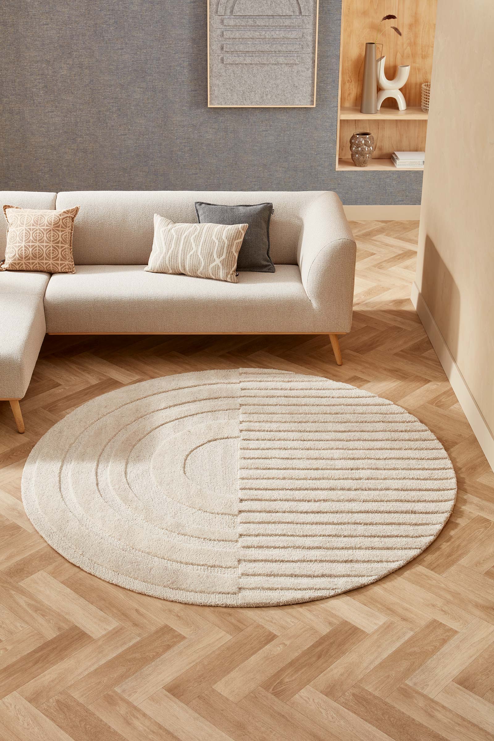 Brinker Carpets rug Monza Girare Light Grey interior 6