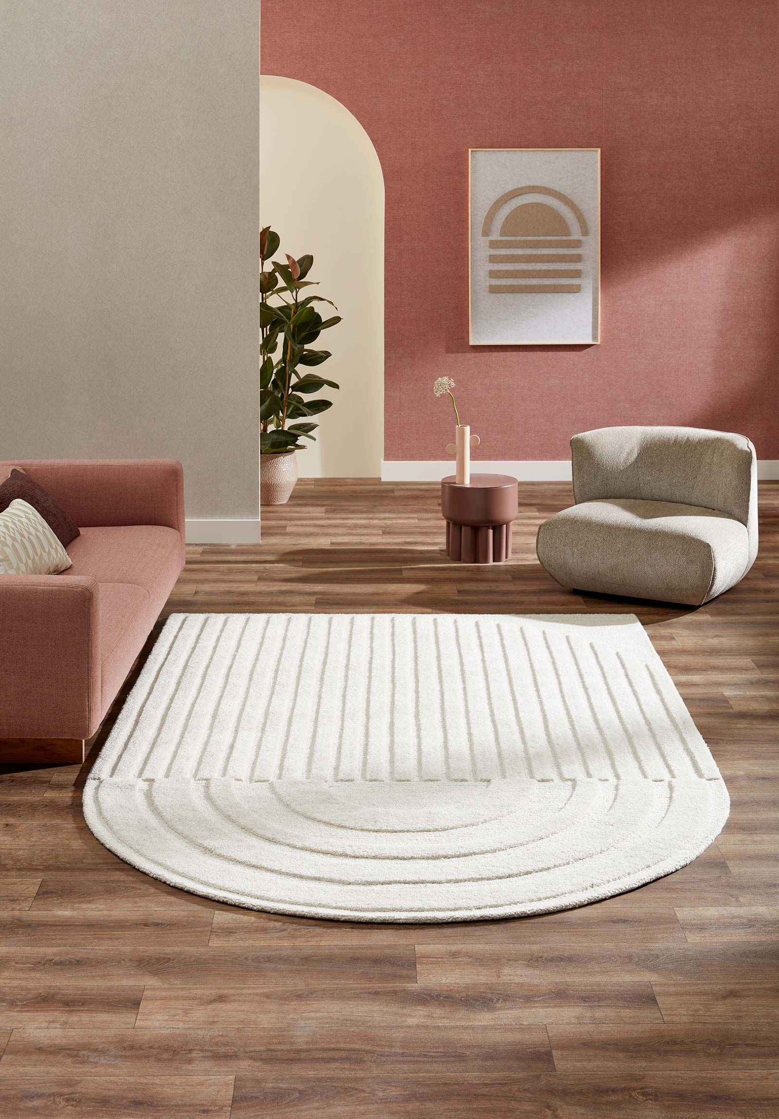 Brinker Carpets rug Monza Light Grey interior 1