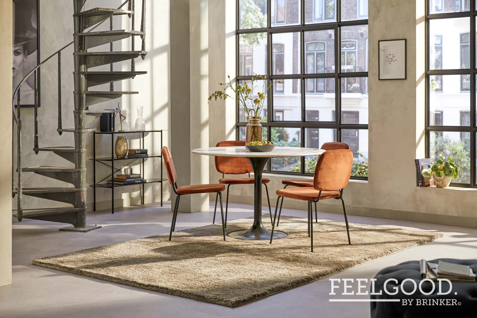 Brinker Carpets rug Viterbo ST 803 Grey interior 1