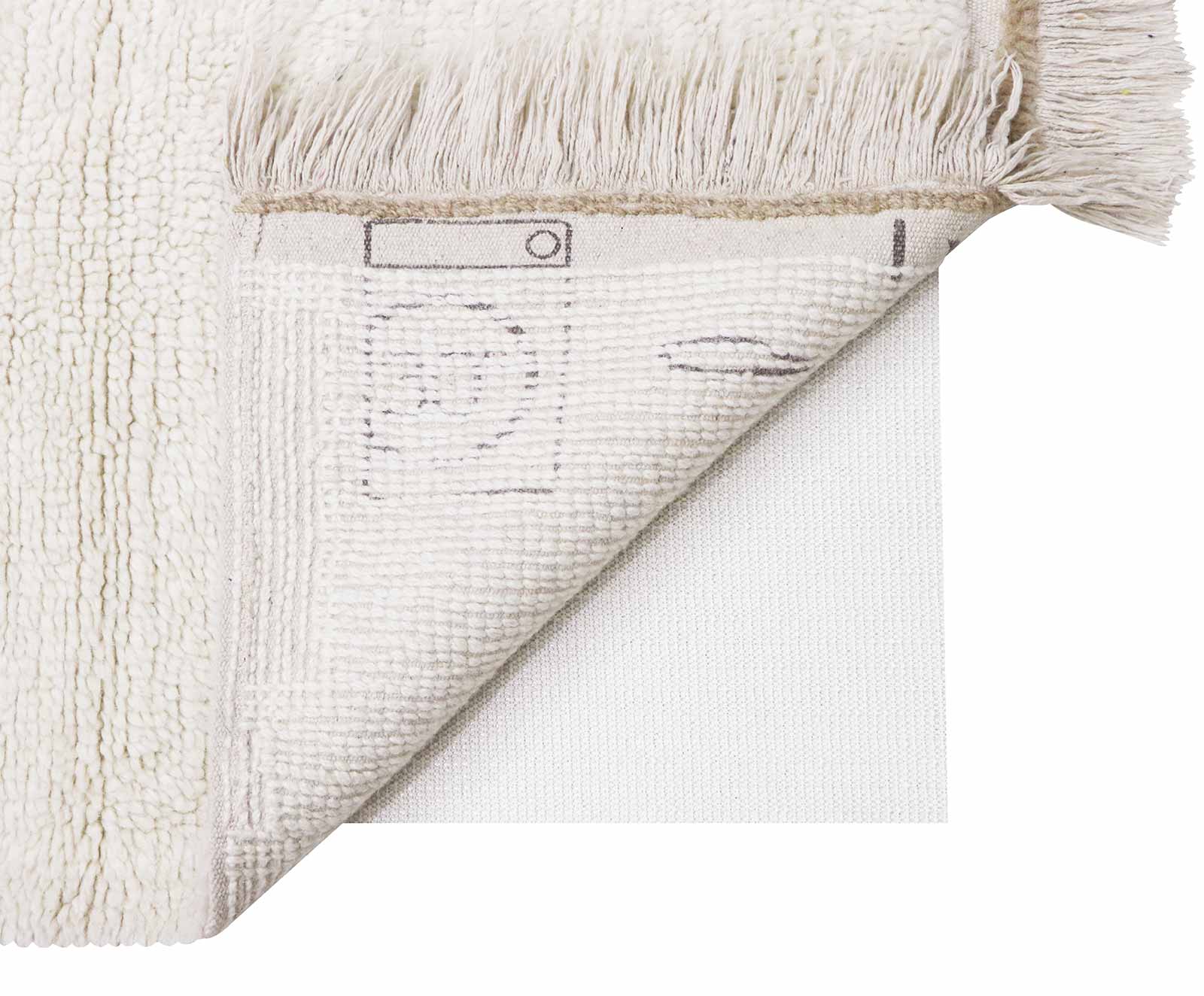 Lorena Canals Woolable Rug Steppe Sheep White WO STEPPE WH K 7
