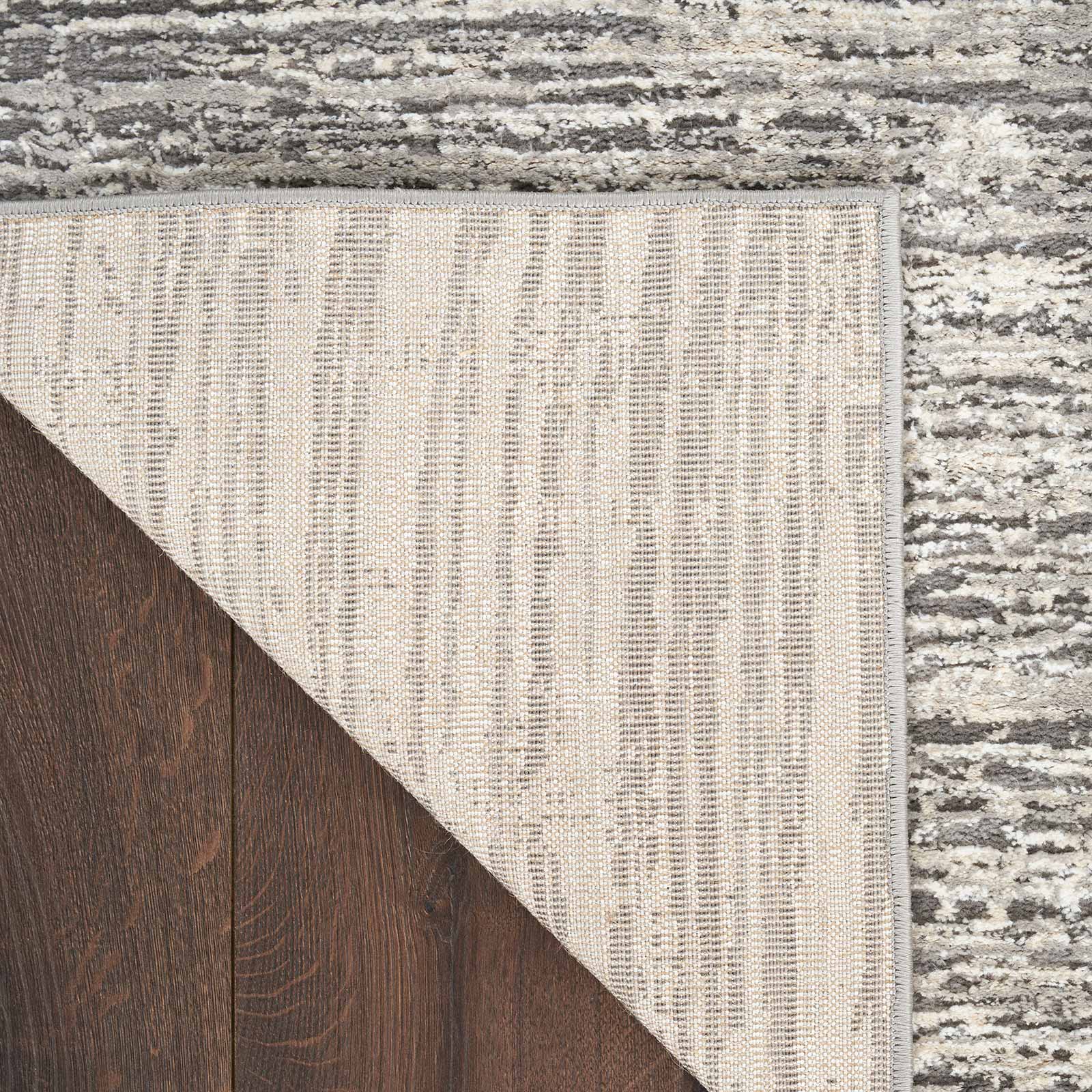 Nourison rug Sustainable Trends SUT01 IVGRY IVORY GREY 5x7 099446954138 corner B