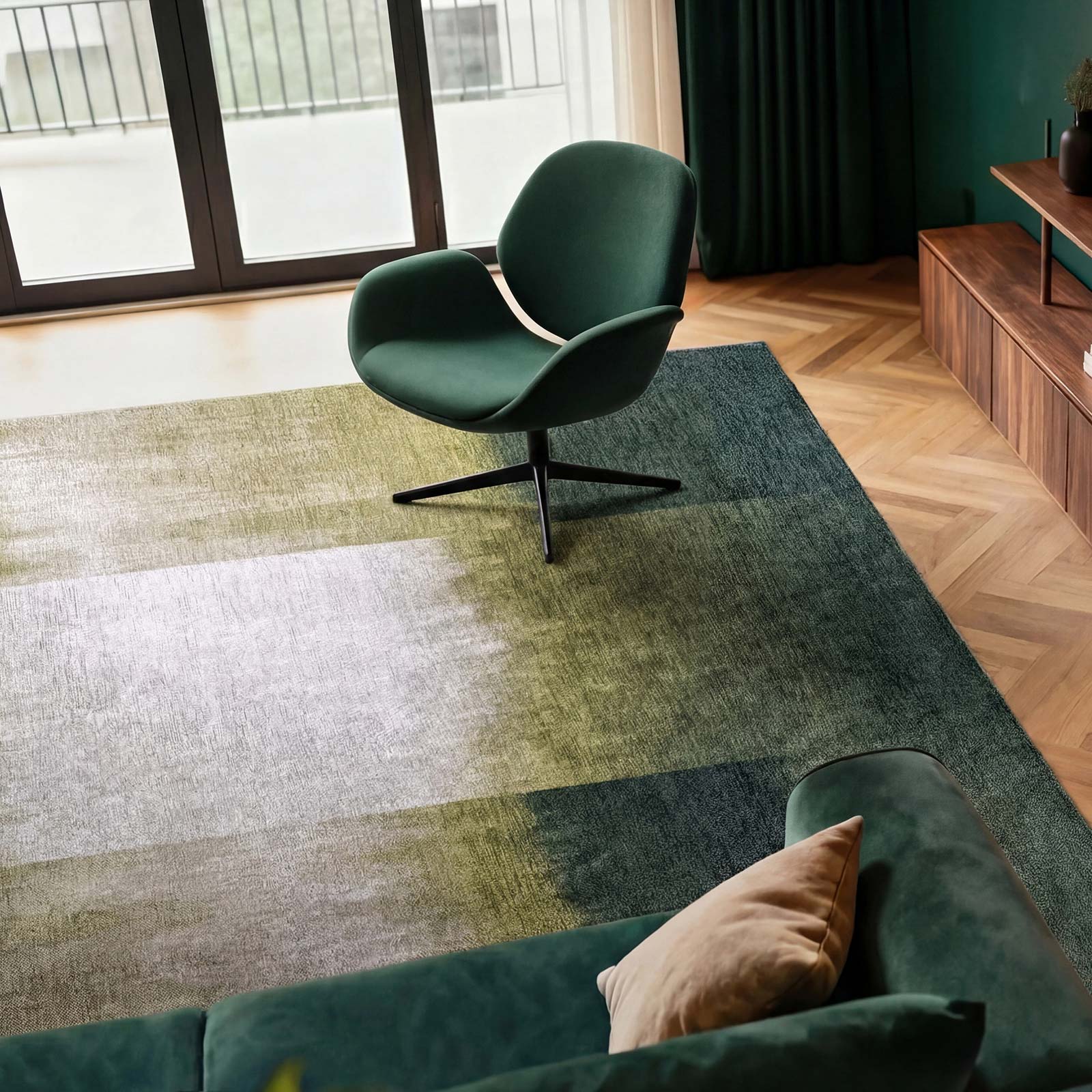 Louis De Poortere rug Meditation 2071 Sendai Forest Mood interior